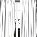 gauze curtain 3d model