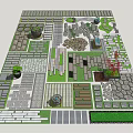 Stepping Stones Garden Landscape Design With Natural Stone Path And Various Patterns