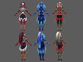 Assassin Female Assassin 3d model