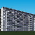 Modern Residential District Simple Multi-storey Residence 3d model