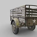 Vintage Wooden Trailer With Metal Frame Rustic Wheels And Hitch