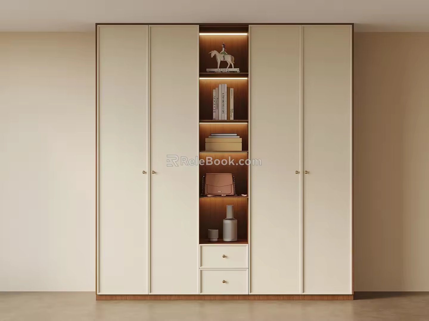 Middle style wardrobe 3d model