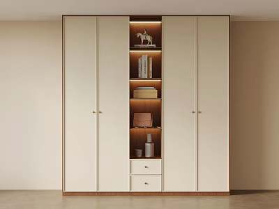 Middle style wardrobe 3d model