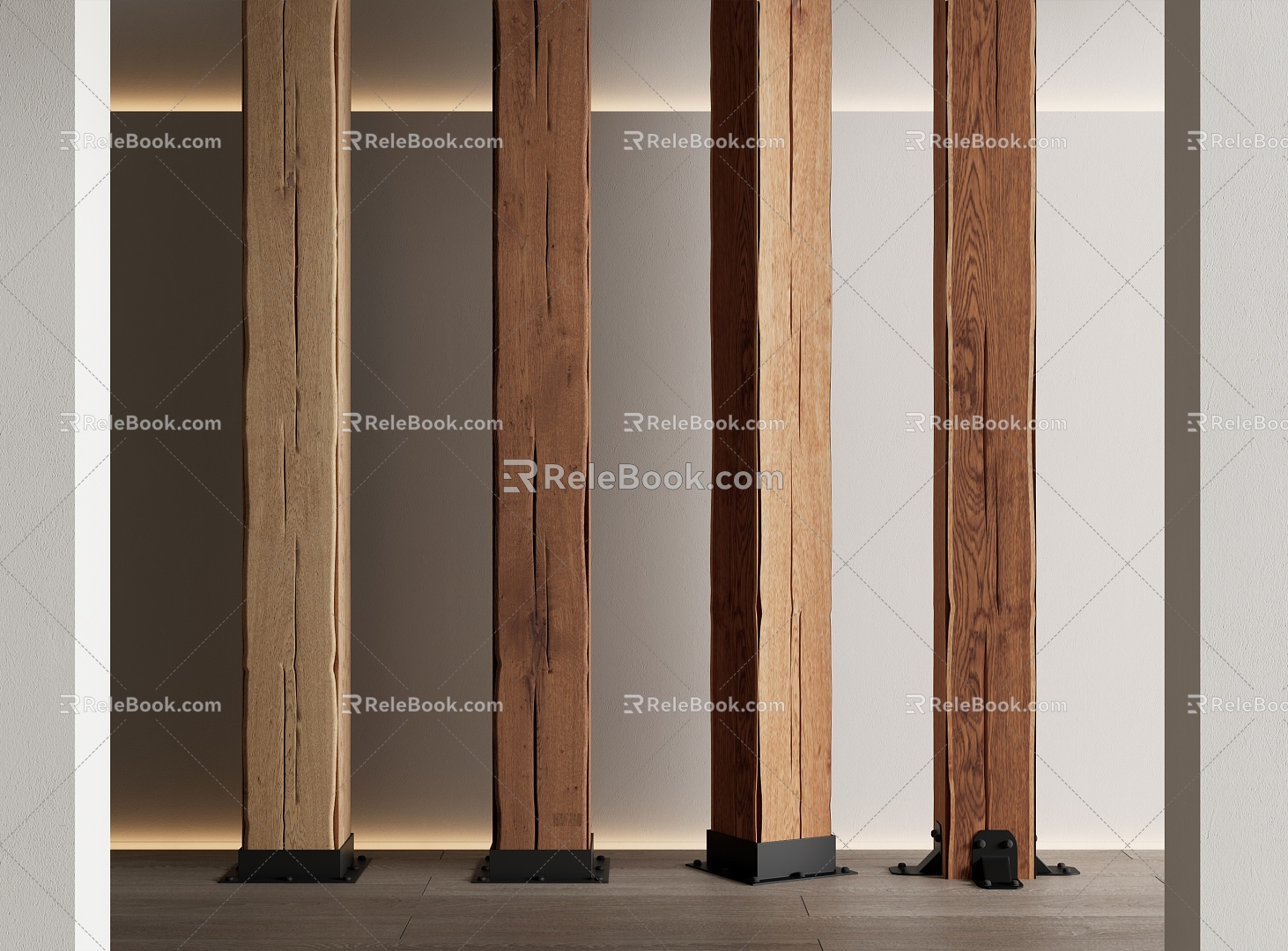 Wood Pillar Pillar Member 3d model