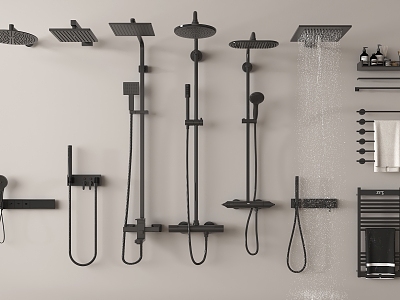 Shower Top Shower Towel Rack Bathroom Hardware Shower model