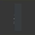 Gray Casing Computer Control Panel With Digital Display Screen Control Buttons And Security Lock