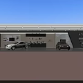 Modern Car Dealership Showroom With Luxury Vehicles On Display And Interior Design