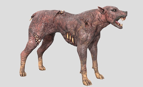 Zombie Dog Animal 3d model