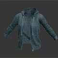 Gray Casual Hoodie With Front Zipper And Kangaroo Pockets Design