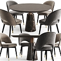 Modern Dining Table and Chair Combination Modern Table and Chair Dining Table Table and Chair Dining Table and Chair Home Furniture Leisure Chair Simple Dining Room 3d model