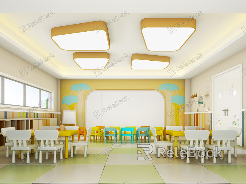 Modern Kindergarten Classroom model