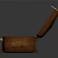 Open Wooden Boxes With Wooden And Red Velvet Interiors And Metal Clasps