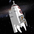 Rocket Astronaut Ride 3d model