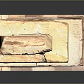 Wood and Stone Carved Decorative Structure With Intricate Patterns and Details