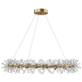 Modern chandelier ceiling tube lamp star glass 3d model