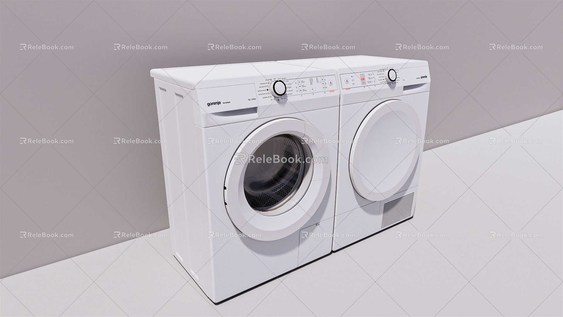 Modern washing machine model