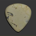 Heart Shaped Cream Colored Natural Stone With Smooth Surface And Unique Patterns 3d model
