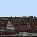 Birds Eye View Planning Showing Mixed Use Buildings Central Plaza Green Spaces and Organized Layout