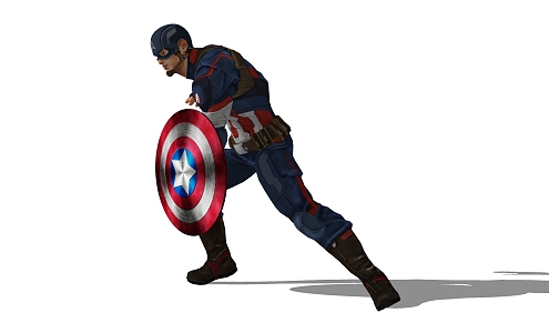 Modern Captain America Marvel Captain America 3d model