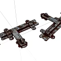 Rustic Vintage Iron Hinges With Distressed Finish For Furniture Restoration Projects