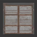 Vintage Metal Storage Cabinet With Rusted Finish And Multiple Drawers On Dark Background