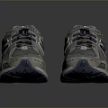 Comfortable Gray And Blue New Balance Sneakers With Mesh Upper And Cushioned Sole