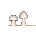 Modern Mushroom Head Table Lamp Collection 3d model