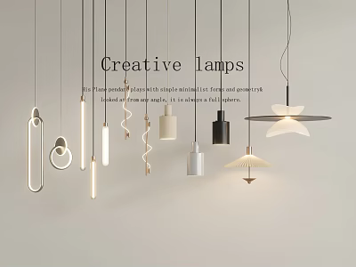 Creative Modern Pendant Lights With Various Innovative Designs And Styles 3d model