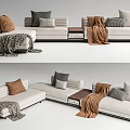 modern corner sofa Minotti roger multiplayer sofa multiplayer sofa 3d model