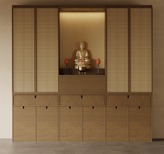 Buddhist Cabinets 3d model