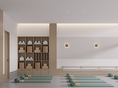 Modern Yoga Room 3d model