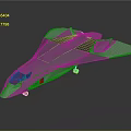 Modern Spaceship Spacecraft 3d model