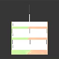 Multi tiered Green And Orange Display Shelf Furniture With Asy Logo For Retail Use