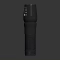 Black Tactical Flashlight With Push Button Switch And Adjustable Focus Scale 3d model