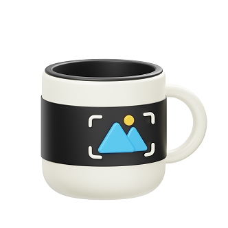 Modern Water Cup Cartoon Water Cup 3d model