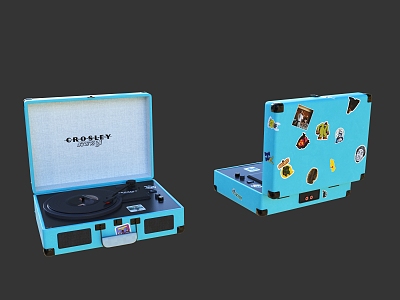 Modern record player 3d model