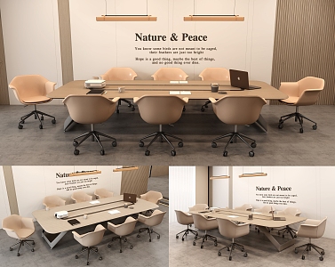 Conference tables and chairs 3d model