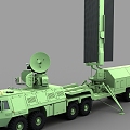 early warning radar vehicle tracking illumination radar vehicle fire control radar phased array radar vehicle air defense radar anti-stealth radar medium and long range air warning radar command vehicle 3d model