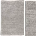Square Gray Rugs With Smooth And Striped Textures For Modern Home Decor