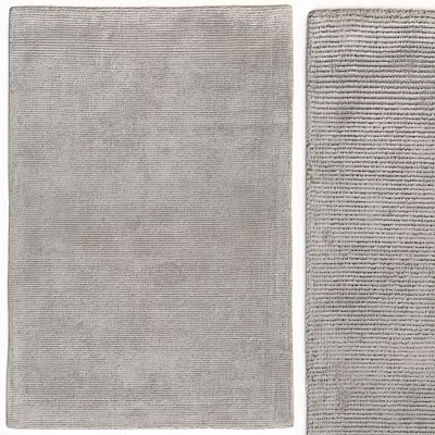 Square Gray Rugs With Smooth And Striped Textures For Modern Home Decor 3d model