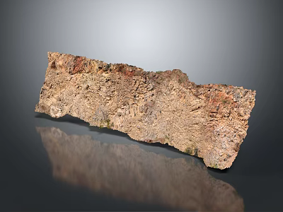 Wooden Stone Material Showcasing Natural Rough Texture And Organic Surface Patterns 3d model