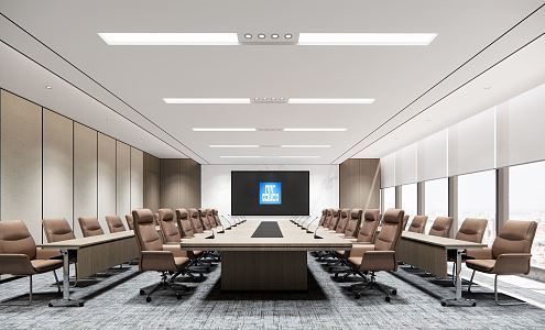 Modern Conference Room 3d model