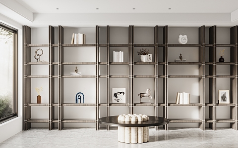 Modern Bookshelf 3d model