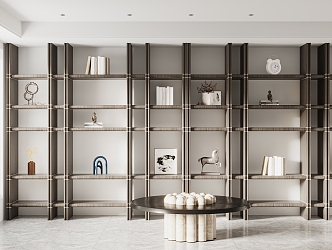 Modern Bookshelf 3d model