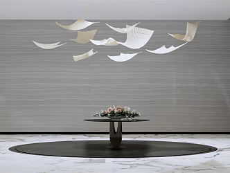 Modern shaped chandelier crystal lamp large crystal chandelier round table 3d model