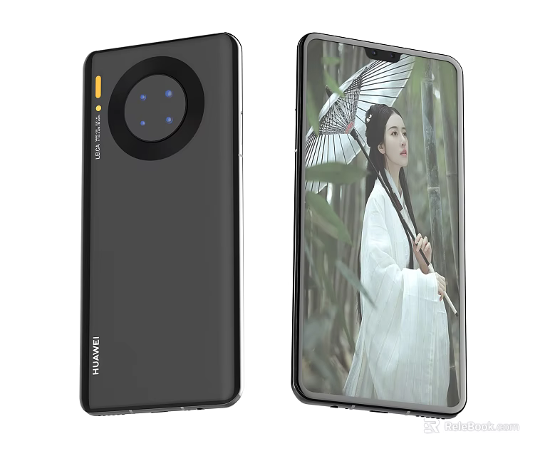 Sleek Smartphone Design With Circular Camera Module And Front Screen 3d model 