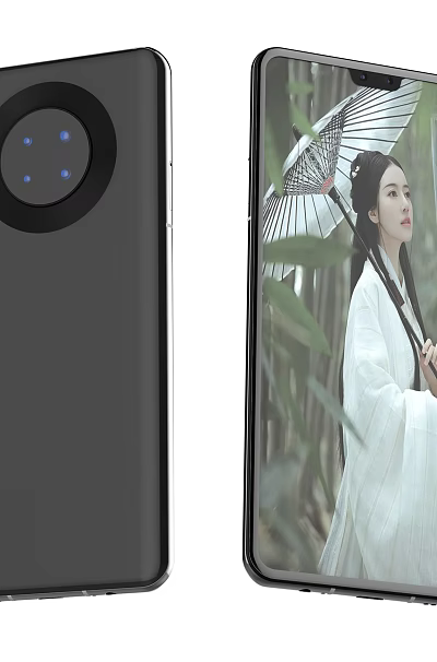 Sleek Smartphone Design With Circular Camera Module And Front Screen 3d model