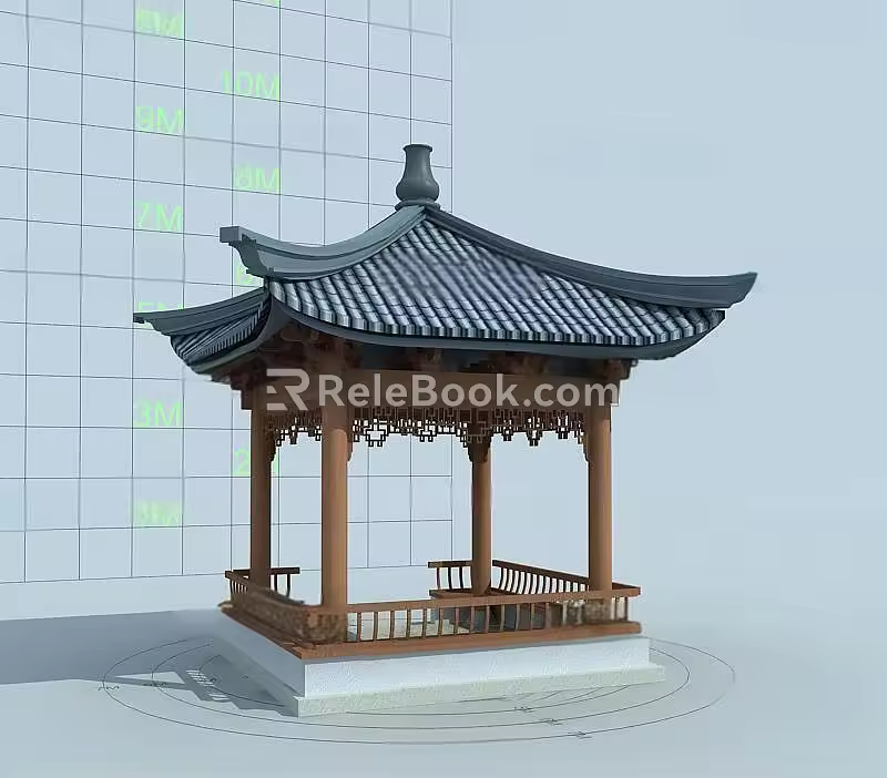 Ancient Pavilion of Chinese-style Ancient Architecture 3d model