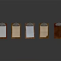 Practical Household Clipboards With Various Colors Wooden Boards Metal Clips And Paper Sheets