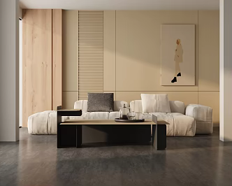 Three-seat sofa 3d model